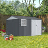 10x8 ft outdoor storage shed two doors main 02