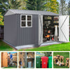 10x8 ft outdoor storage shed two doors main 04