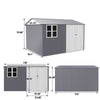 10x8 ft outdoor storage shed two doors main 07