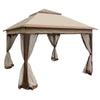 11 x 11 Ft Pop Up Gazebo Canopy Coffee - CheryLife