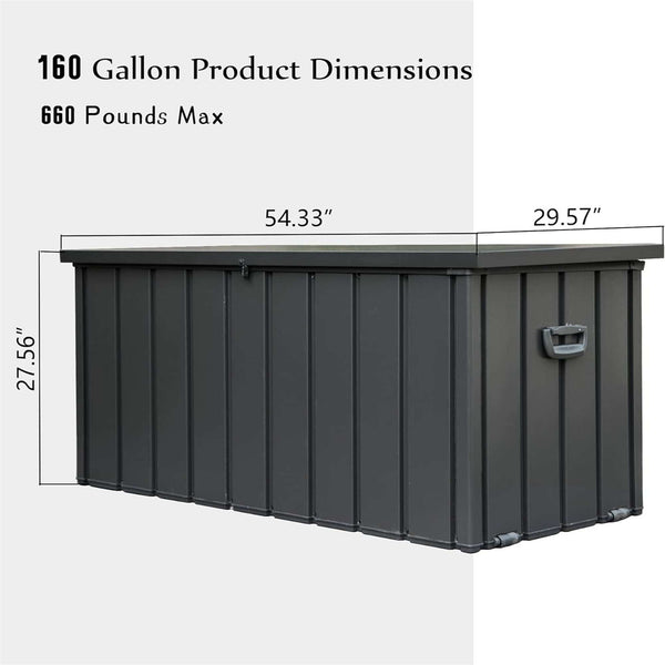 160 Gallon Outdoor Storage Deck Box