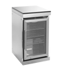 CheryLife 128-Inch Outdoor Kitchen Island - 120K BTU Gas BBQ Grill + Pizza Oven + Wine Cooler & Fridge - Stainless Steel