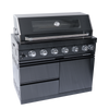 Cherylife SC2401A 85-Inch 85,000 BTU Natural Gas Grill Outdoor Kitchen Island – 6 Burner with Refrigerator, Wine Cooler, 32” Rotisserie, Granite Countertop & Sink