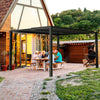 10x13 ft Upgraded All-Aluminum Louvered Pergola Kit - Thickened