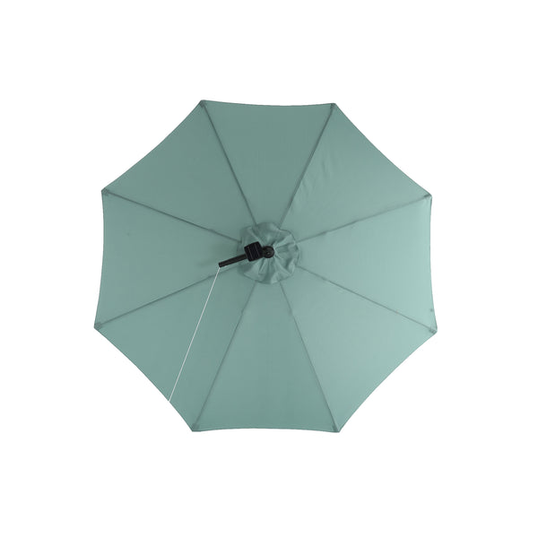 lime green patio umbrella with lights 10ft Solar LED Offset Hanging Market Patio Umbrella ( Light green )(No – CheryLife
