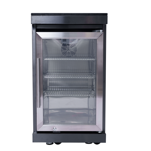 Cherylife SC2401A 85-Inch 85,000 BTU Natural Gas Grill Outdoor Kitchen Island – 6 Burner with Refrigerator, Wine Cooler, 32” Rotisserie, Granite Countertop & Sink