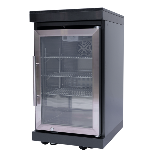 Cherylife SC2401A 85-Inch 85,000 BTU Natural Gas Grill Outdoor Kitchen Island – 6 Burner with Refrigerator, Wine Cooler, 32” Rotisserie, Granite Countertop & Sink