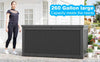 260 Gallon Deck Box, Resin Large Outdoor Storage Box 