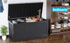 260 Gallon Deck Box, Resin Large Outdoor Storage Box 