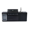 Cherylife S00042 NG 85-Inch 6-Burner 85,000 BTU Natural Gas Grill Island – Outdoor Kitchen with Refrigerator, Wine Cooler, Rotisserie & Granite Countertops