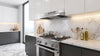 Forno Cappa 30-Inch Under Cabinet Range Hood, Stainless Steel, 200 CFM, Convertible, LED Lighting