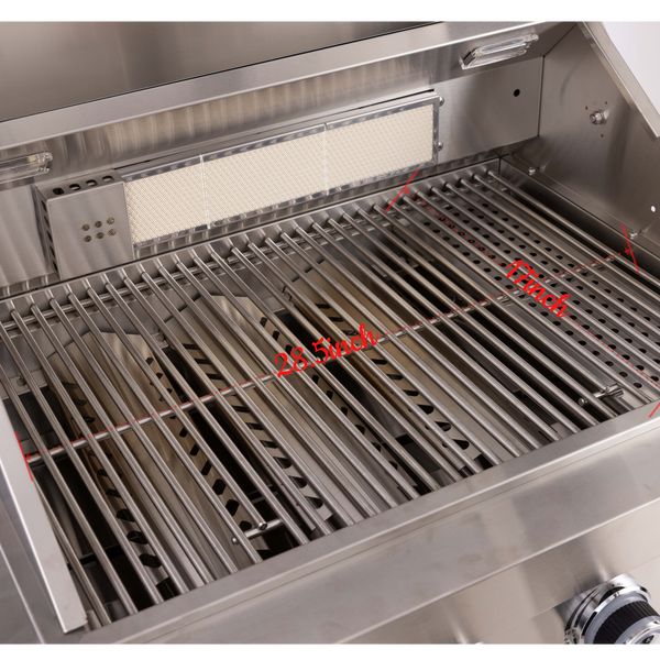 Cherylife 46-Inch 6-Burner 85,000 BTU Gas Grill Island – Stainless Steel Outdoor Kitchen with Rotisserie, Granite Countertops, Storage & ETL Certification