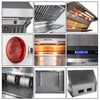 Forno Savona 48-Inch Wall Mount Range Hood, Baffle Filters, Backsplash Included