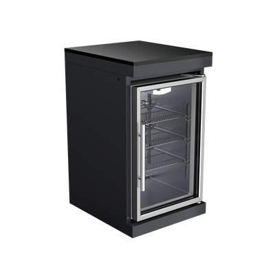 CheryLife 94-Inch 6-Burner 85000 BTU Deluxe Stainless Steel Gas Outdoor Kitchen Bar Barbecue Island Grill + Wine Cooler Compact Refrigerator + Rotisserie + Granite Countertops + Storage Cabinets & Drawers