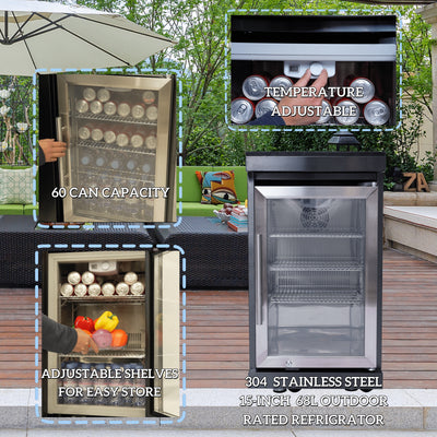 Cherylife 85-Inch 4-Burner 72,000 BTU Gas Grill Island – Outdoor Kitchen with Wine Cooler, Refrigerator, Rotisserie, Granite Countertops & Sink