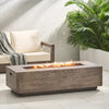 56" Aidan Rectangle Iron Fire Pit - CheryLife