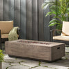 56" Aidan Rectangle Iron Fire Pit - CheryLife