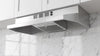 Forno Cappa 30-Inch Under Cabinet Range Hood, Stainless Steel, 200 CFM, Convertible, LED Lighting