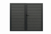 6ft x 6ft Double Aluminum Privacy Fence Gate With Post – Heavy Duty, Rustproof, Modern Design