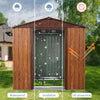 6x6 ft Outdoor Metal Storage Shed with Metal Foundation Base, With Window