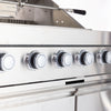Cherylife 46-Inch 6-Burner 85,000 BTU Gas Grill Island – Stainless Steel Outdoor Kitchen with Rotisserie, Granite Countertops, Storage & ETL Certification