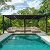 10x19 ft Upgraded All-Aluminum Louvered Pergola Kit - Thickened