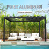 13x10 ft Aluminum Louvered Pergola with Adjustable Roof