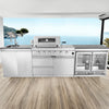 Cherylife 46-Inch 6-Burner 85,000 BTU Gas Grill Island – Stainless Steel Outdoor Kitchen with Rotisserie, Granite Countertops, Storage & ETL Certification
