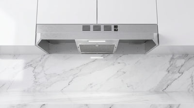 Forno Cappa 30-Inch Under Cabinet Range Hood, Stainless Steel, 200 CFM, Convertible, LED Lighting