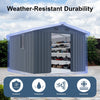 8x10 FT Outdoor Storage Shed main details 08