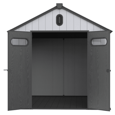 8x10 ft Plastic Storage Shed For Backyard Garden Big Spire Tool Storage
