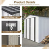 10x8 ft Metal Storage Shed white 022