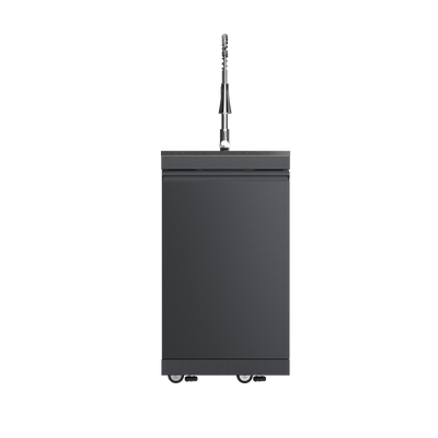 CheryLife 94-Inch 6-Burner 85000 BTU Deluxe Stainless Steel Gas Outdoor Kitchen Bar Barbecue Island Grill + Wine Cooler Compact Refrigerator + Rotisserie + Granite Countertops + Storage Cabinets & Drawers