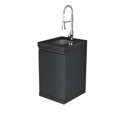 CheryLife 94-Inch 6-Burner 85000 BTU Deluxe Stainless Steel Gas Outdoor Kitchen Bar Barbecue Island Grill + Wine Cooler Compact Refrigerator + Rotisserie + Granite Countertops + Storage Cabinets & Drawers