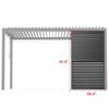 Aluminum Slats Louvered Wall Pergola Accessories