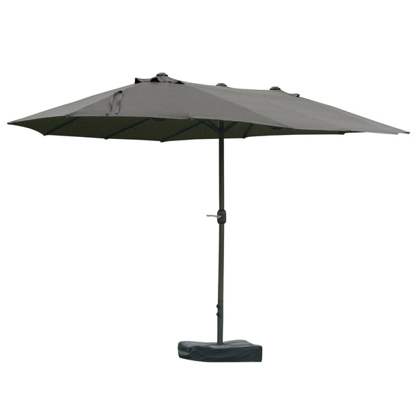 15 rectangular patio umbrella Outsunny Patio Umbrella 15' Steel Rectangular Outdoor Double Sided Mar – CheryLife