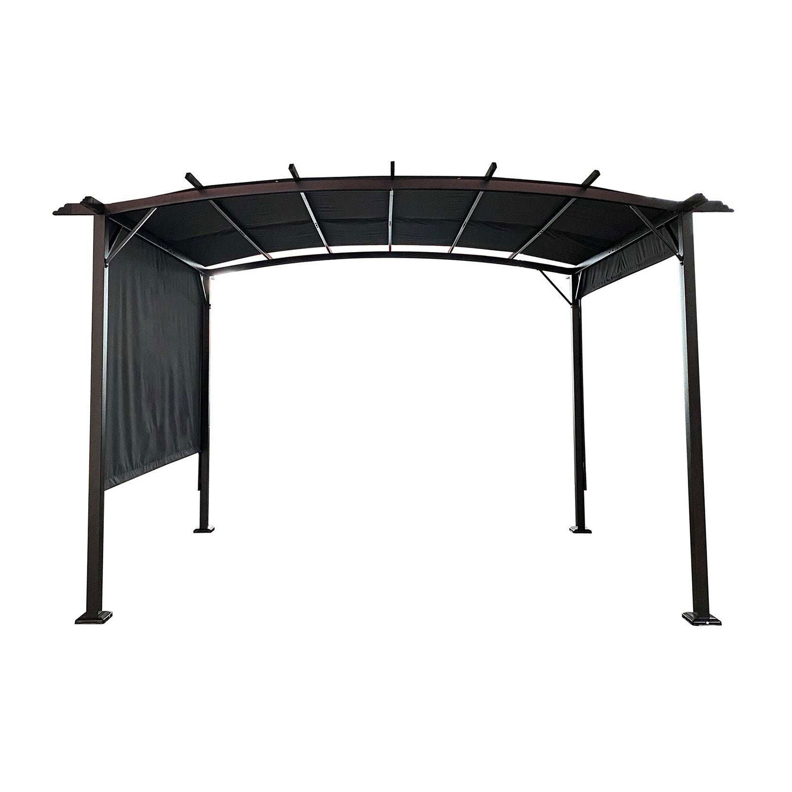 9x12 ft Arched Pergola grey