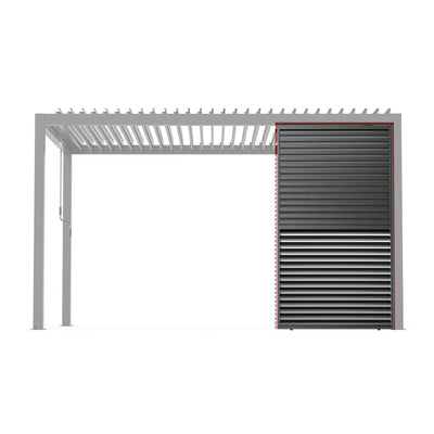 Aluminum Slats Louvered Wall Pergola Accessories Short Size