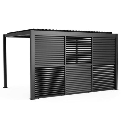 Aluminum Slats Louvered Wall Pergola Accessories