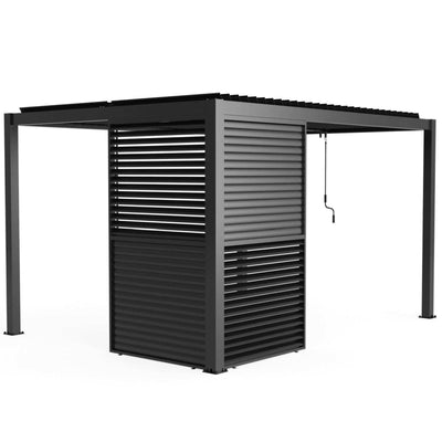 Aluminum Slats Louvered Wall Pergola Accessories