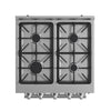 Forno Breno 24-Inch Freestanding Gas Range, Compact Design, Energy Efficient