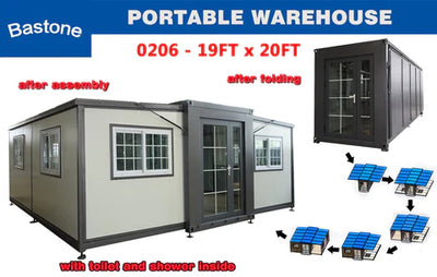  Bastone Mobile Expandable Prefab House 19ft x 20ft