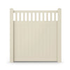 CheryLife 6’ x 6’ Vinyl Semi-Private Fence – Sand - Denver Series