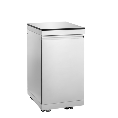 CheryLife 46-Inch 4-Burner 72000 BTU Deluxe Stainless Steel Gas Outdoor Kitchen Bar Barbecue Island Grill + Wine Cooler Compact Refrigerator + Rotisserie + Granite Countertops + Storage Cabinets & Drawers