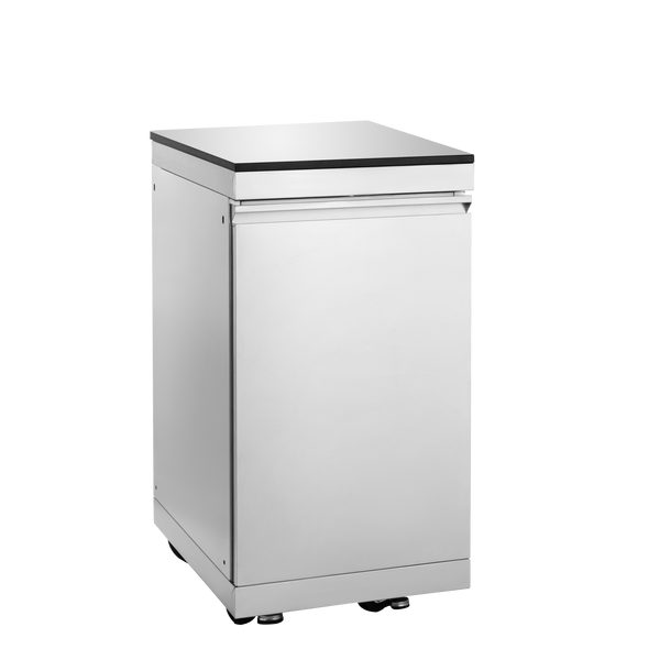 CheryLife 46-Inch 4-Burner 72000 BTU Deluxe Stainless Steel Gas Outdoor Kitchen Bar Barbecue Island Grill + Wine Cooler Compact Refrigerator + Rotisserie + Granite Countertops + Storage Cabinets & Drawers