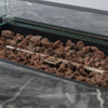 52 Inch Rectangular Outdoor Propane Gas Fire Pit Table 50,000 BTU Heater with Lava Rock Filler