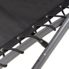 Outdoor Cushioned Chaise Lounge with Canopy and Headrest Pillow