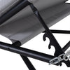 Outdoor Hammock Swing Lounge Daybed with Textilene Fabric Canopy