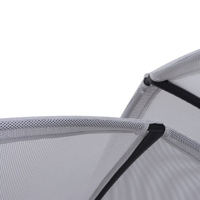 Outdoor Hammock Swing Lounge Daybed with Textilene Fabric Canopy