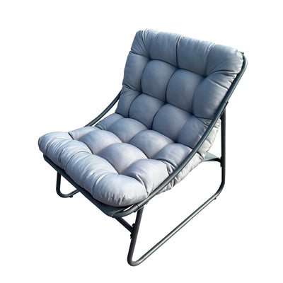 Outdoor Modular Bistro Set with Gray Cushion Set